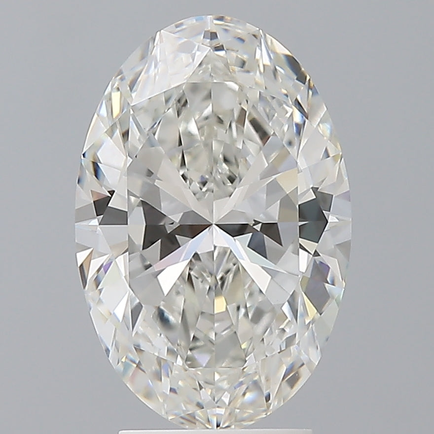 3.54 Carat Oval Shaped, Ideal Cut, F Color, VVS2 Clarity, IGI Certified Lab Grown Diamond