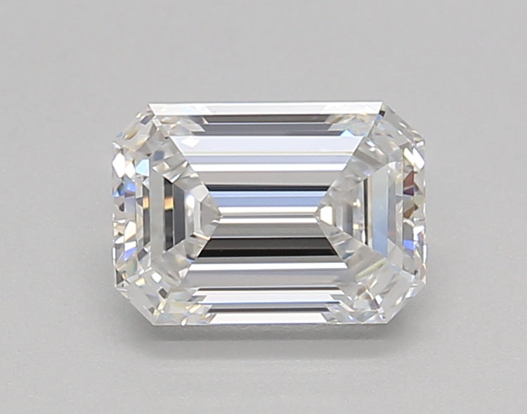 1.02 Carat Emerald Shaped, Excellent Cut, D Color, VVS2 Clarity, IGI Certified Lab Grown Diamond
