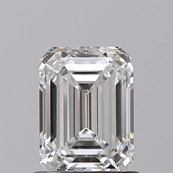0.98 Carat Emerald Shaped, Ideal Cut, F Color, VS1 Clarity, IGI Certified Lab Grown Diamond