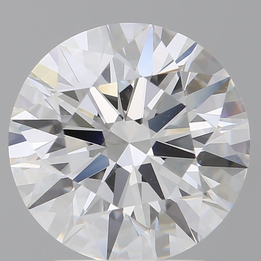 2.95 Carat Round Shaped, Ideal Cut, D Color, VVS2 Clarity, IGI Certified Lab Grown Diamond