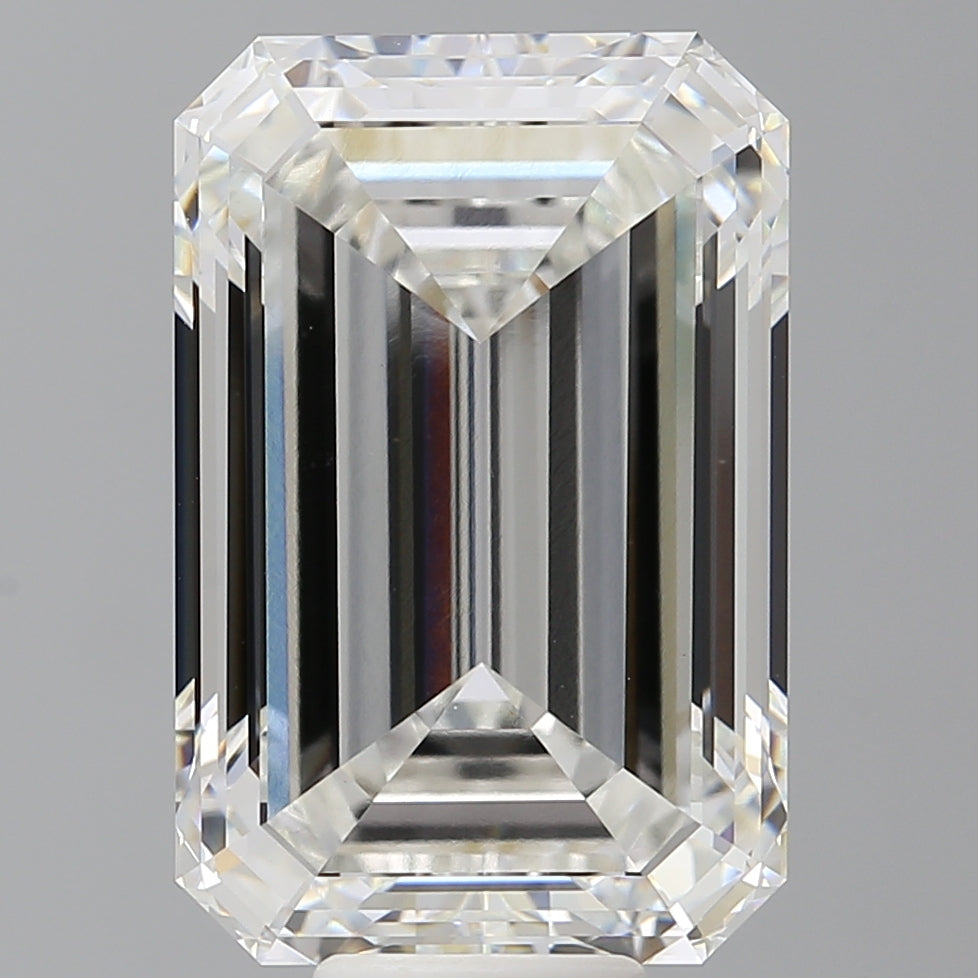 12.53 Carat Emerald Shaped, Excellent Cut, F Color, VVS2 Clarity, IGI Certified Lab Grown Diamond