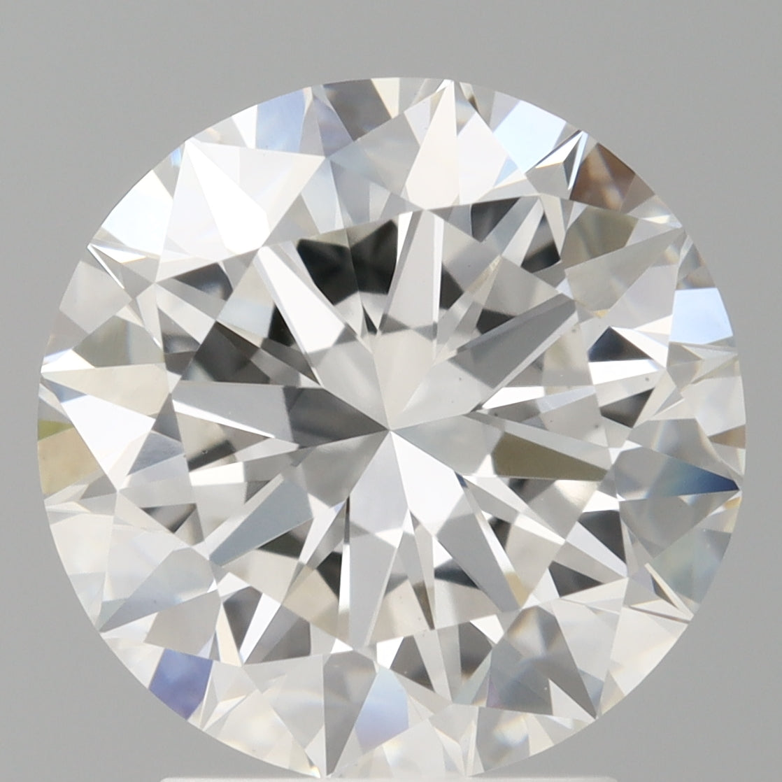 3.00 Carat Round Shaped, Excellent Cut, F Color, VS1 Clarity, IGI Certified Lab Grown Diamond