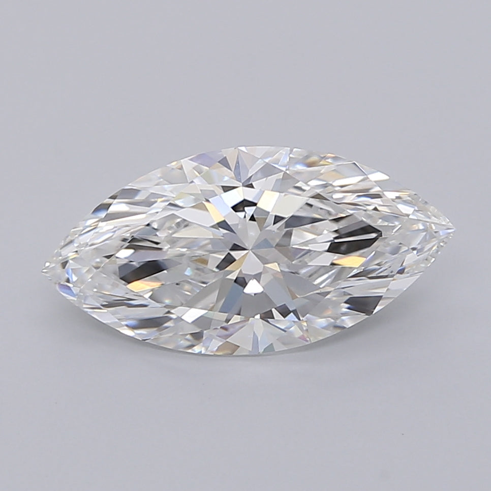 2.50 Carat Marquise Shaped, Ideal Cut, E Color, VVS2 Clarity, IGI Certified Lab Grown Diamond