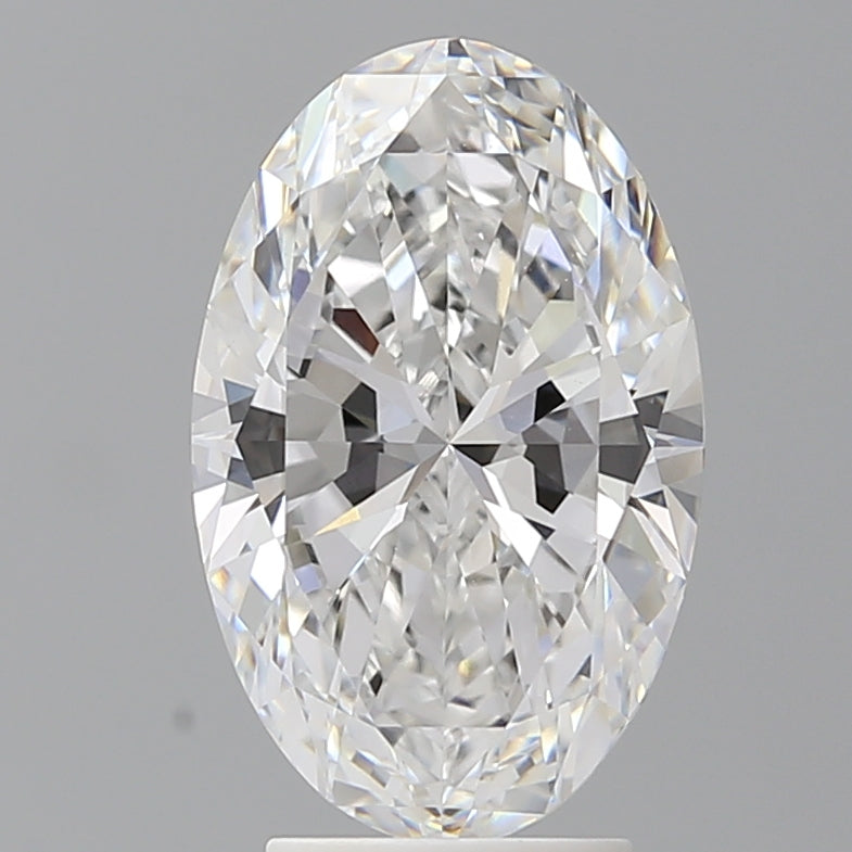 3.55 Carat Oval Shaped, Ideal Cut, E Color, VVS2 Clarity, IGI Certified Lab Grown Diamond