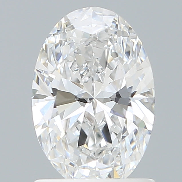 1.28 Carat Oval Shaped, Ideal Cut, D Color, VVS2 Clarity, IGI Certified Lab Grown Diamond