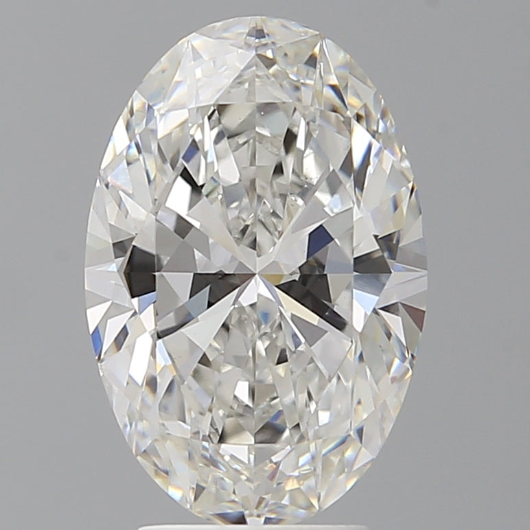 4.06 Carat Oval Shaped, Ideal Cut, E Color, VVS2 Clarity, IGI Certified Lab Grown Diamond