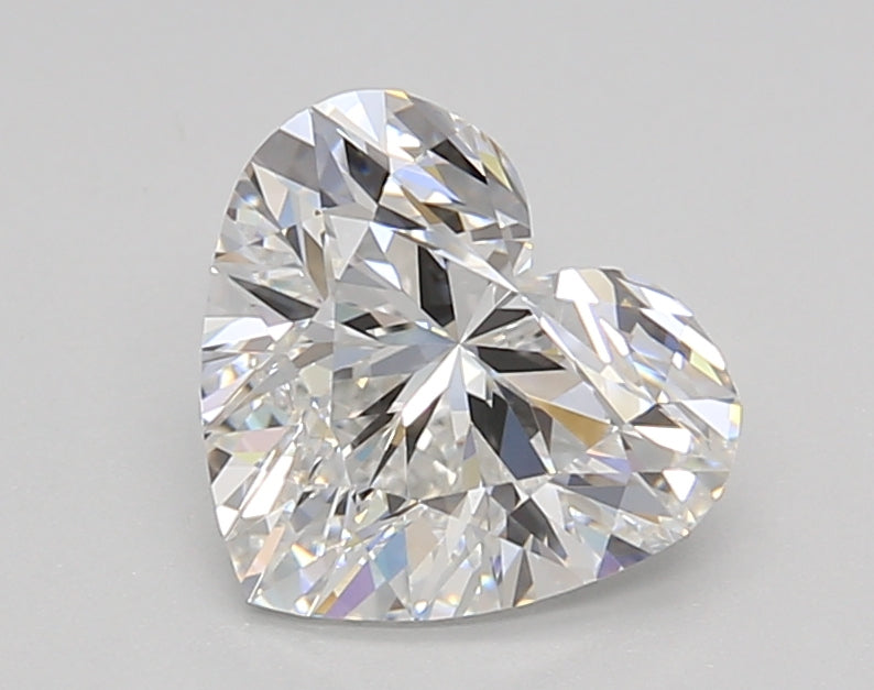 1.50 Carat Heart Shaped, Ideal Cut, E Color, VS1 Clarity, GIA Certified Lab Grown Diamond