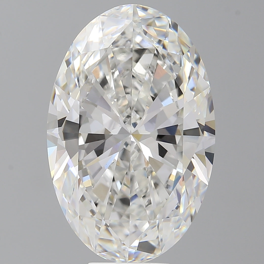 10.05 Carat Oval Shaped, Ideal Cut, F Color, VVS2 Clarity, IGI Certified Lab Grown Diamond
