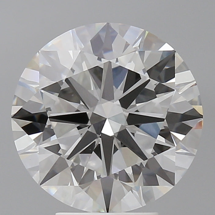 5.04 Carat Round Shaped, Excellent Cut, F Color, VVS2 Clarity, IGI Certified Lab Grown Diamond