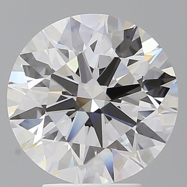 4.09 Carat Round Shaped, Ideal Cut, E Color, VVS2 Clarity, IGI Certified Lab Grown Diamond