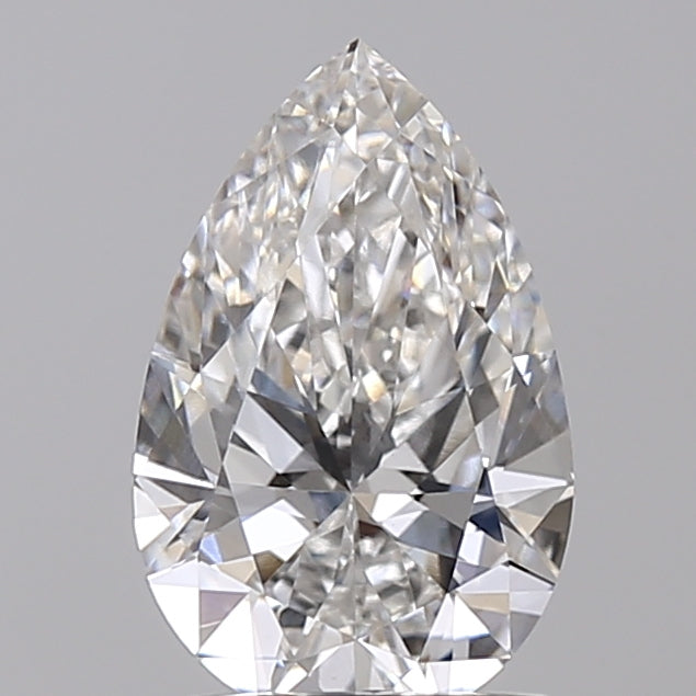 1.51 Carat Pear Shaped, Ideal Cut, F Color, VVS2 Clarity, IGI Certified Lab Grown Diamond