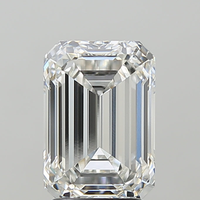 3.08 Carat Emerald Shaped, Ideal Cut, F Color, VVS2 Clarity, IGI Certified Lab Grown Diamond