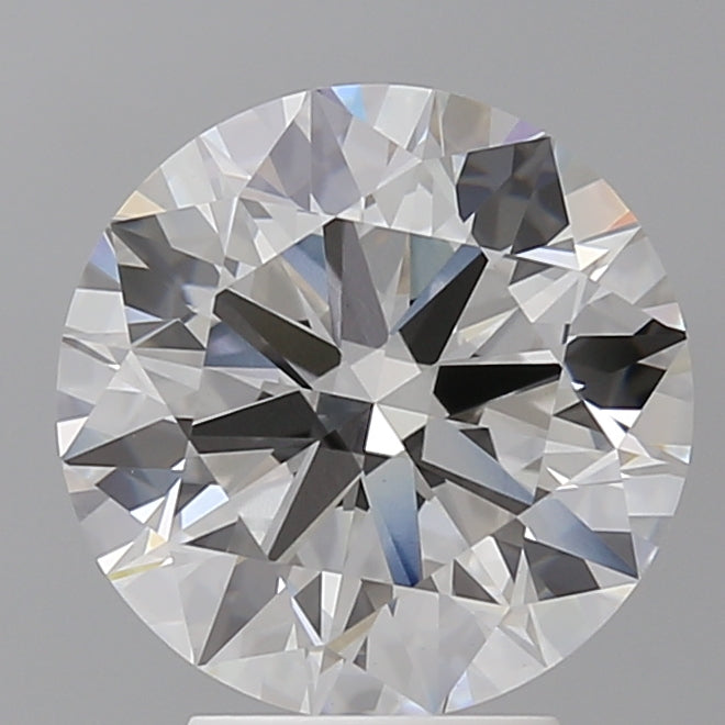 4.06 Carat Round Shaped, Ideal Cut, F Color, VVS2 Clarity, IGI Certified Lab Grown Diamond