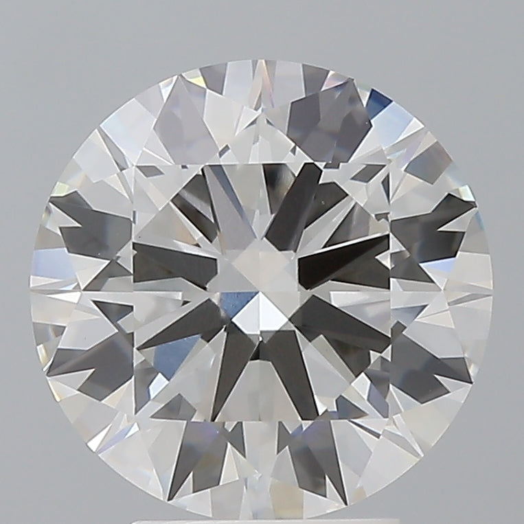 4.02 Carat Round Shaped, Excellent Cut, F Color, VVS2 Clarity, IGI Certified Lab Grown Diamond