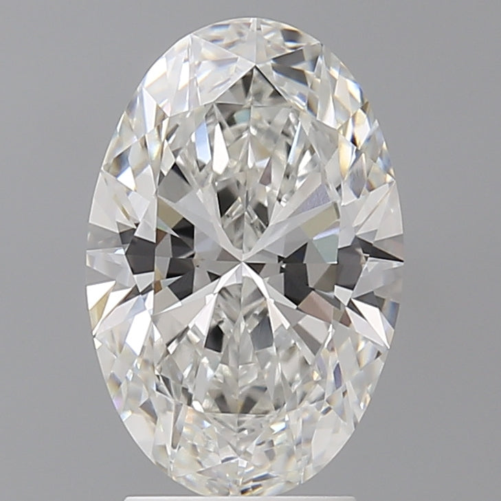 3.08 Carat Oval Shaped, Ideal Cut, F Color, VVS2 Clarity, IGI Certified Lab Grown Diamond