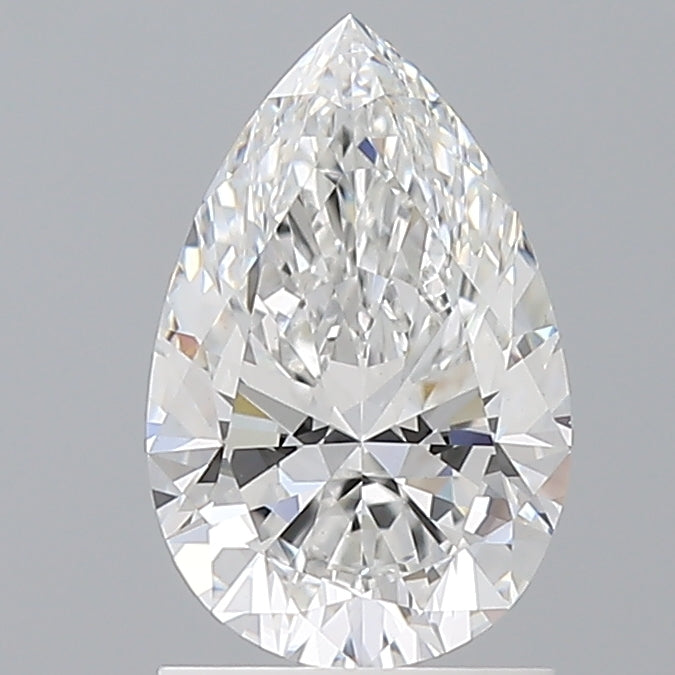 1.51 Carat Pear Shaped, Ideal Cut, E Color, VVS2 Clarity, IGI Certified Lab Grown Diamond