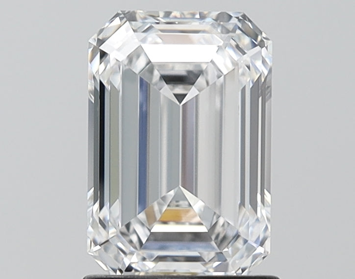 1.62 Carat Emerald Shaped, Ideal Cut, D Color, VVS2 Clarity, IGI Certified Lab Grown Diamond