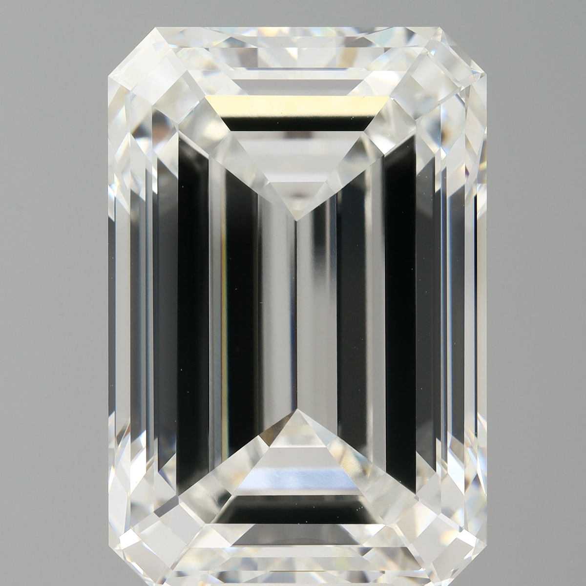 14.10 Carat Emerald Shaped, Ideal Cut, F Color, VVS2 Clarity, IGI Certified Lab Grown Diamond