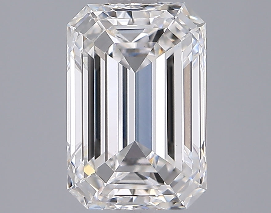 2.79 Carat Emerald Shaped, Ideal Cut, F Color, VS1 Clarity, IGI Certified Lab Grown Diamond
