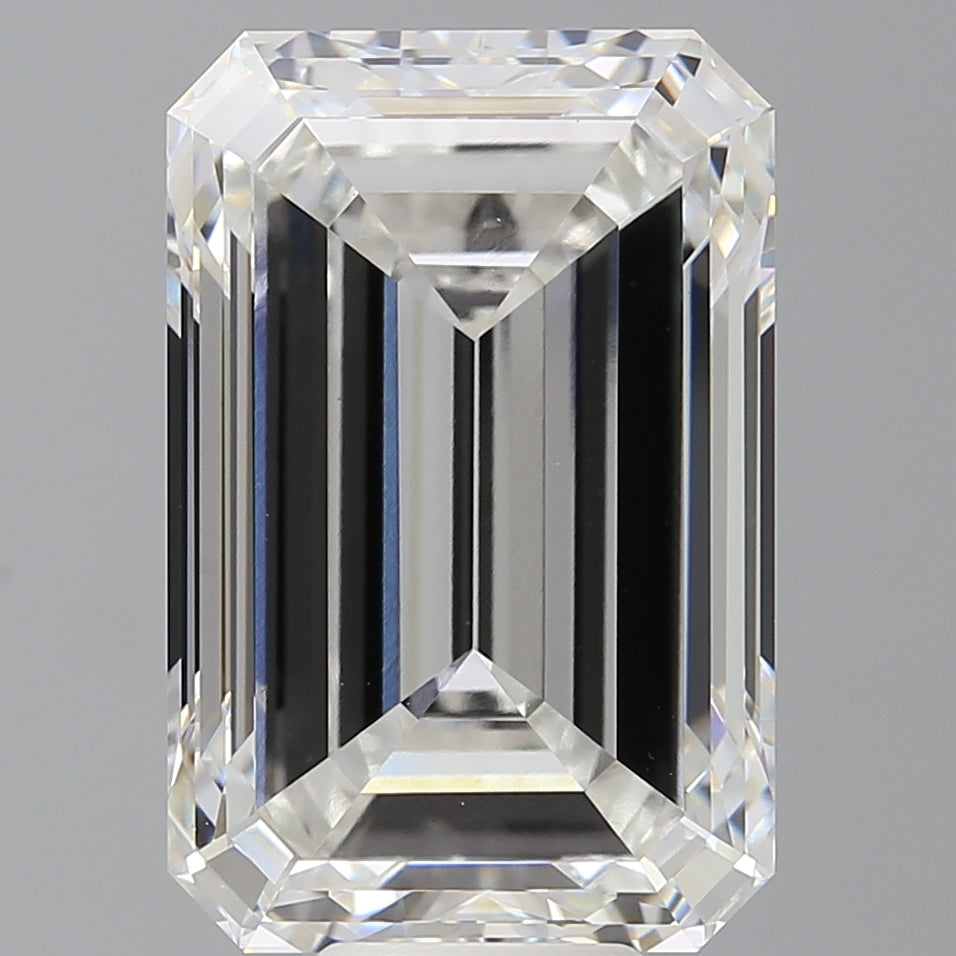 12.49 Carat Emerald Shaped, Excellent Cut, F Color, VVS2 Clarity, IGI Certified Lab Grown Diamond
