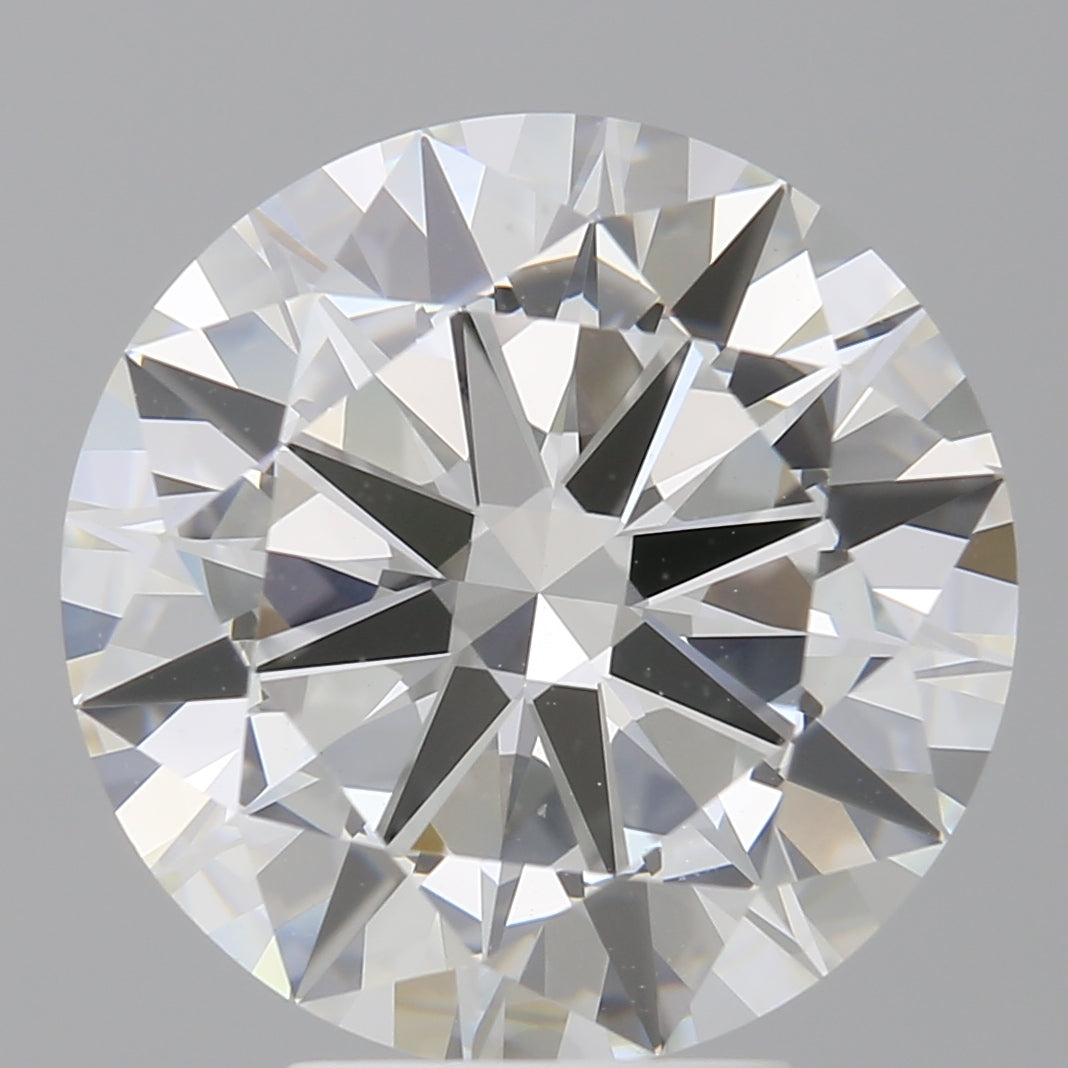 5.00 Carat Round Shaped, Excellent Cut, F Color, VVS2 Clarity, IGI Certified Lab Grown Diamond