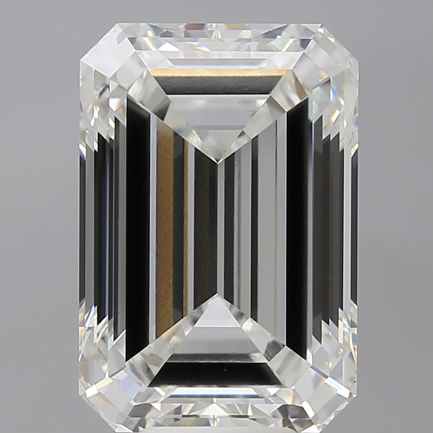 9.55 Carat Emerald Shaped, Ideal Cut, F Color, VVS2 Clarity, IGI Certified Lab Grown Diamond