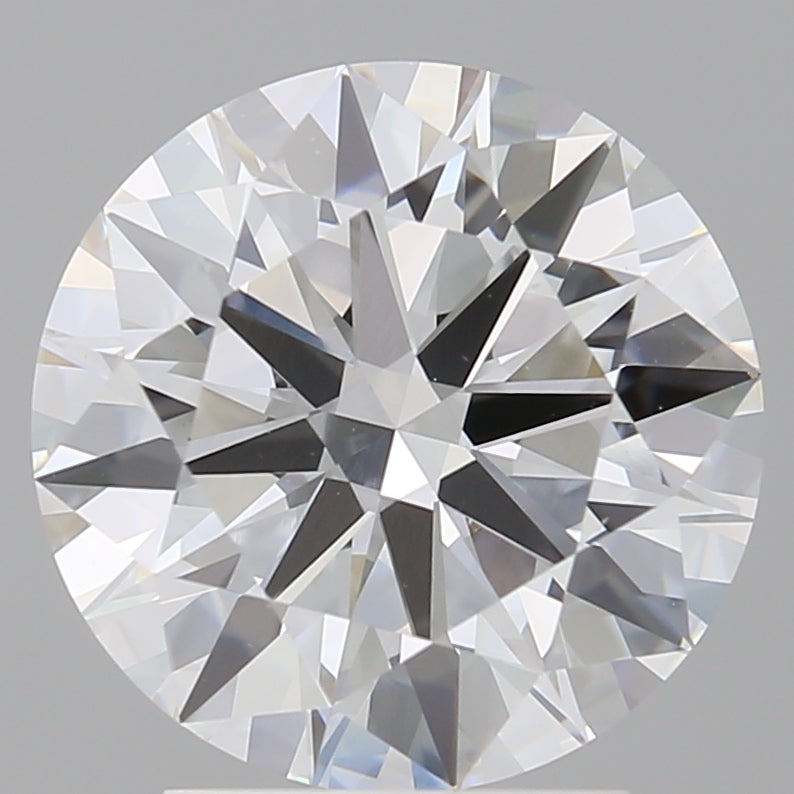 3.04 Carat Round Shaped, Ideal Cut, E Color, VVS2 Clarity, IGI Certified Lab Grown Diamond