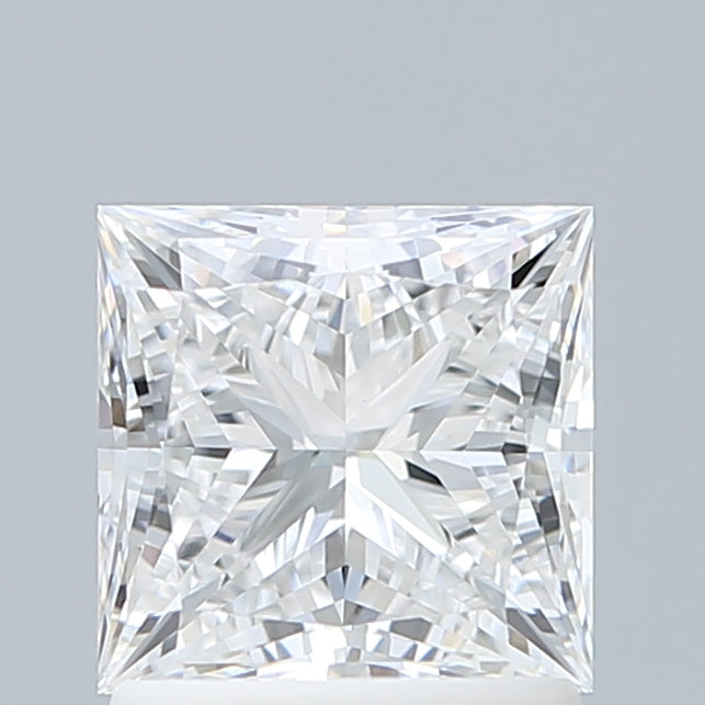 1.51 Carat Princess Shaped, Ideal Cut, E Color, VVS2 Clarity, IGI Certified Lab Grown Diamond