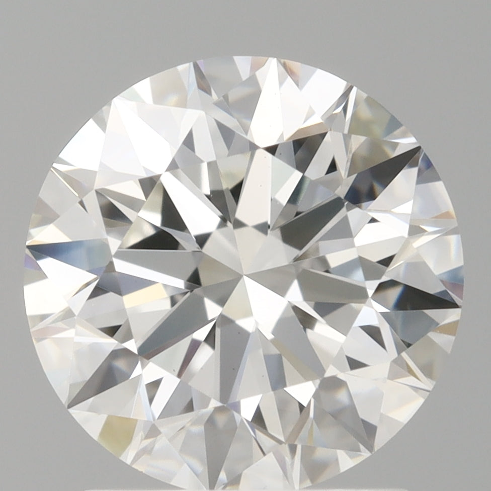 1.97 Carat Round Shaped, Excellent Cut, F Color, VVS2 Clarity, IGI Certified Lab Grown Diamond