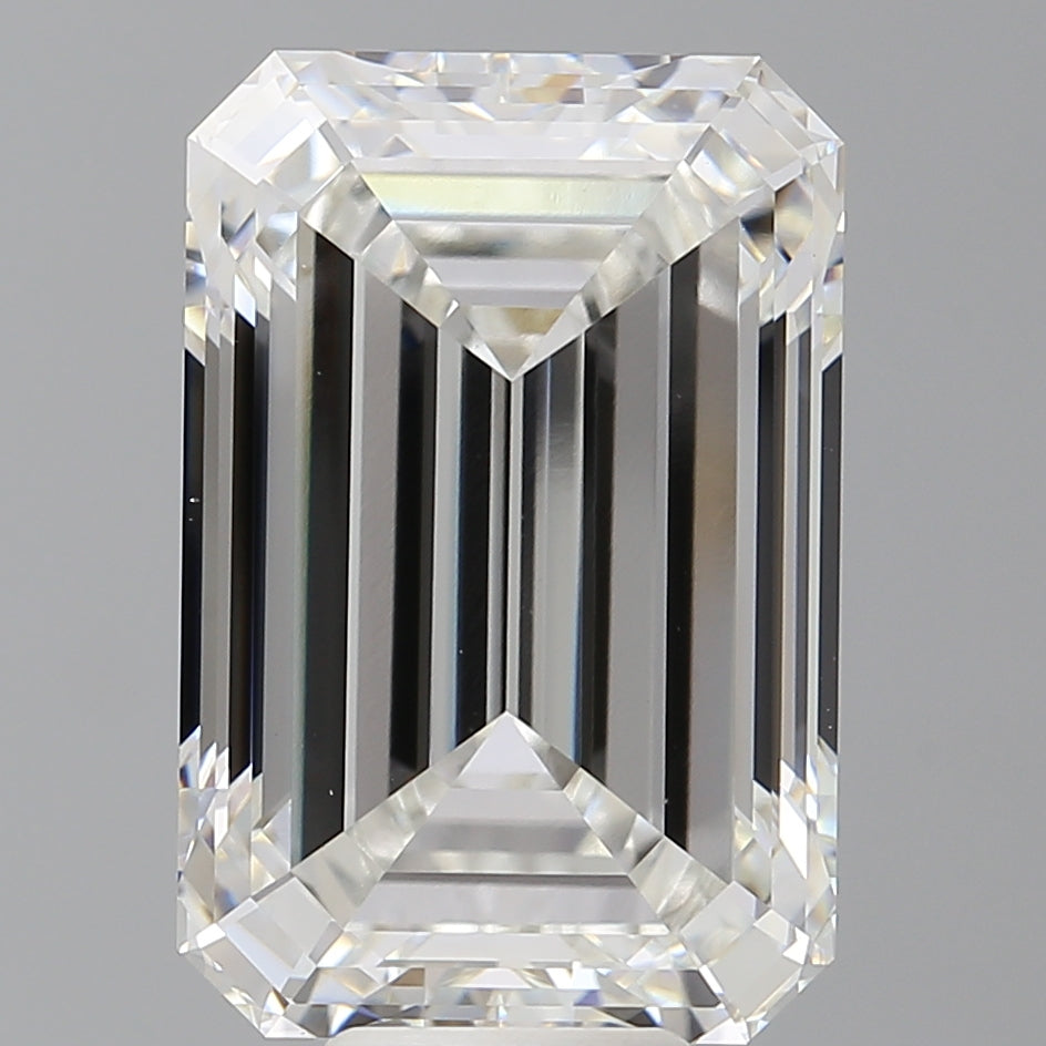 11.02 Carat Emerald Shaped, Ideal Cut, F Color, VS1 Clarity, IGI Certified Lab Grown Diamond