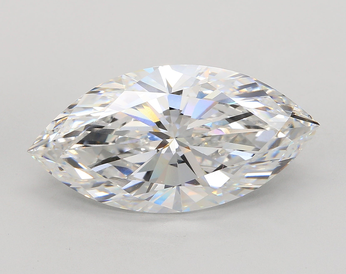 12.00 Carat Marquise Shaped, Ideal Cut, E Color, VS1 Clarity, IGI Certified Lab Grown Diamond