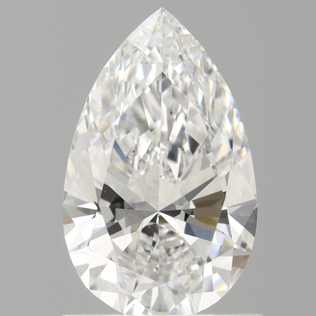 1.02 Carat Pear Shaped, Excellent Cut, E Color, VVS2 Clarity, IGI Certified Lab Grown Diamond