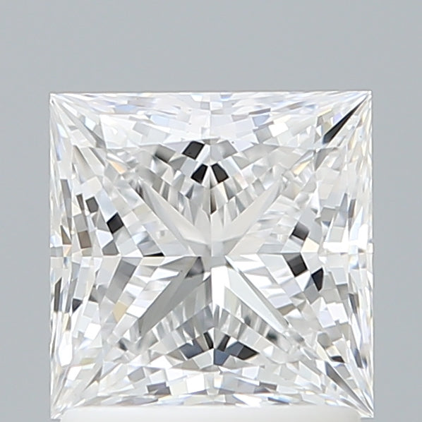 1.59 Carat Princess Shaped, Ideal Cut, D Color, VS1 Clarity, IGI Certified Lab Grown Diamond