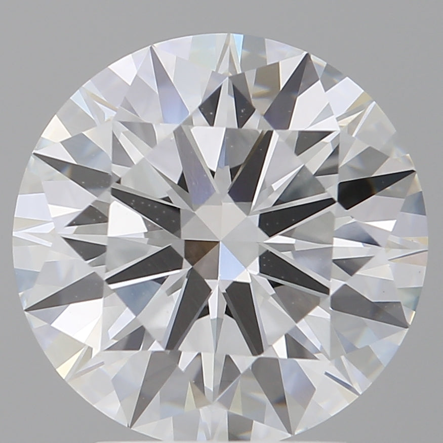 3.10 Carat Round Shaped, Ideal Cut, E Color, VVS2 Clarity, IGI Certified Lab Grown Diamond