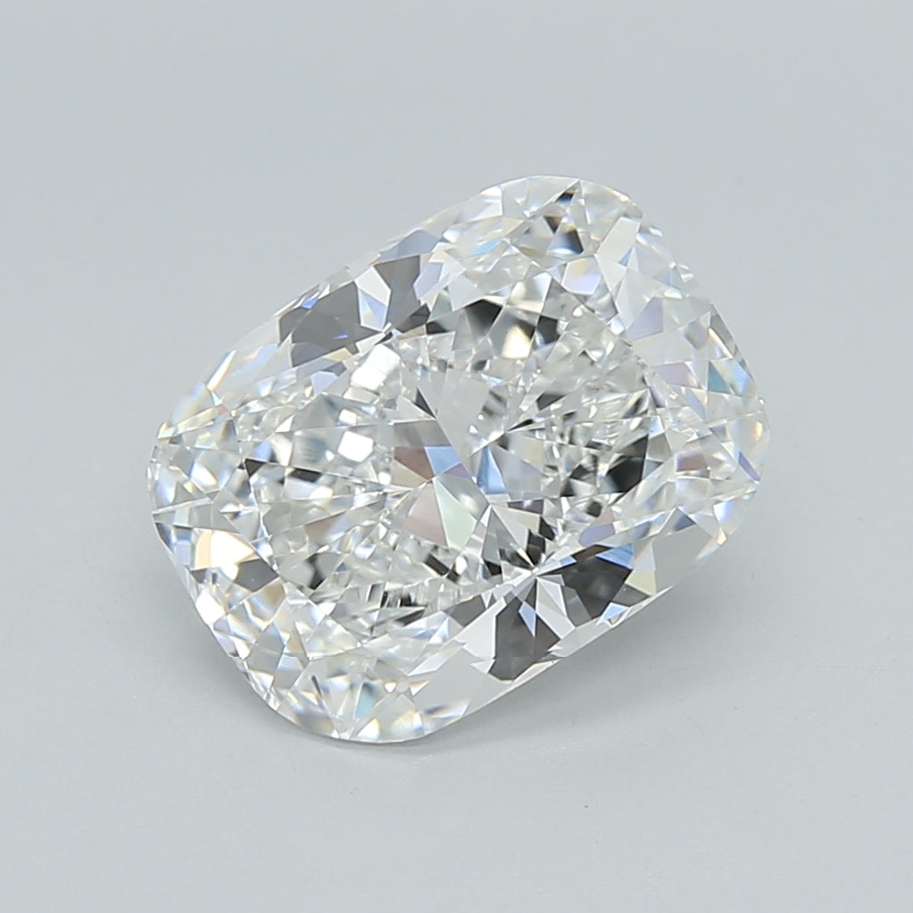 3.03 Carat Cushion Shaped, Ideal Cut, D Color, VVS2 Clarity, IGI Certified Lab Grown Diamond