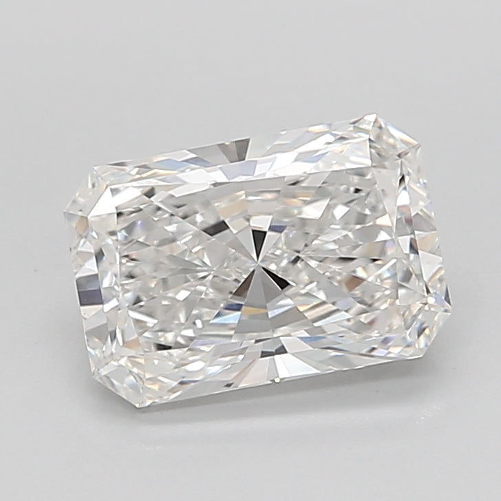 3.06 Carat Radiant Shaped, Ideal Cut, E Color, VVS2 Clarity, IGI Certified Lab Grown Diamond