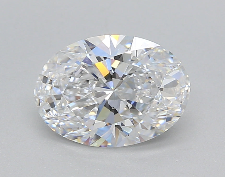 1.50 Carat Oval Shaped, Ideal Cut, D Color, VVS1 Clarity, IGI Certified Lab Grown Diamond