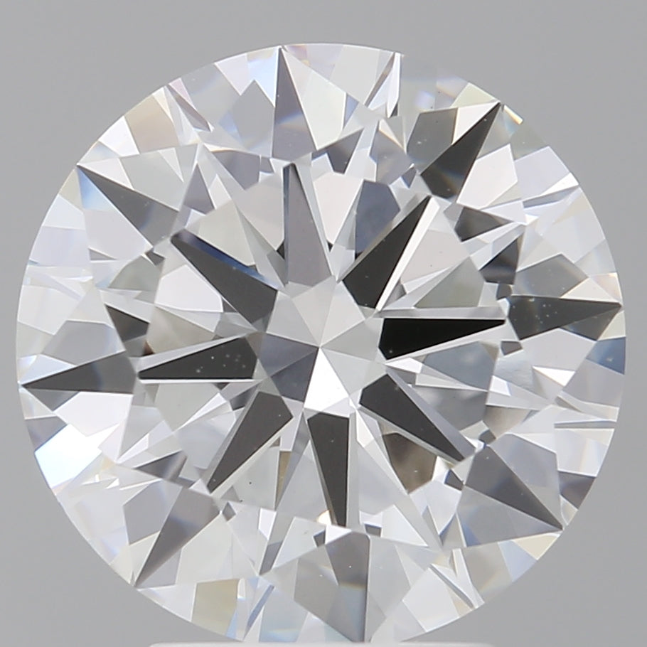 4.02 Carat Round Shaped, Excellent Cut, F Color, VVS2 Clarity, IGI Certified Lab Grown Diamond