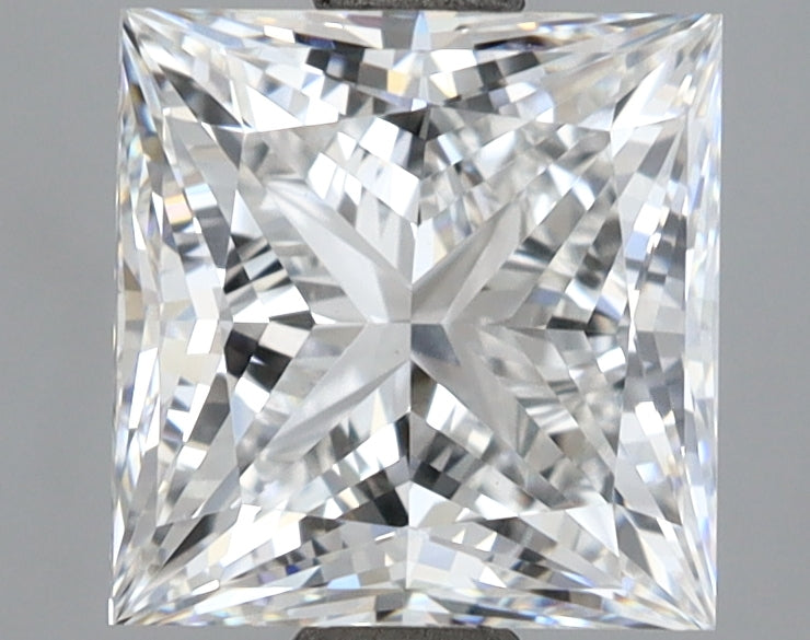 2.83 Carat Princess Shaped, Ideal Cut, E Color, VVS2 Clarity, IGI Certified Lab Grown Diamond