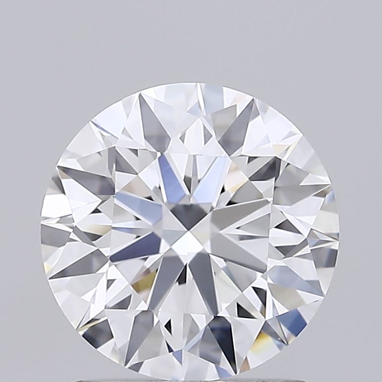 1.55 Carat Round Shaped, Ideal Cut, D Color, VVS2 Clarity, IGI Certified Lab Grown Diamond