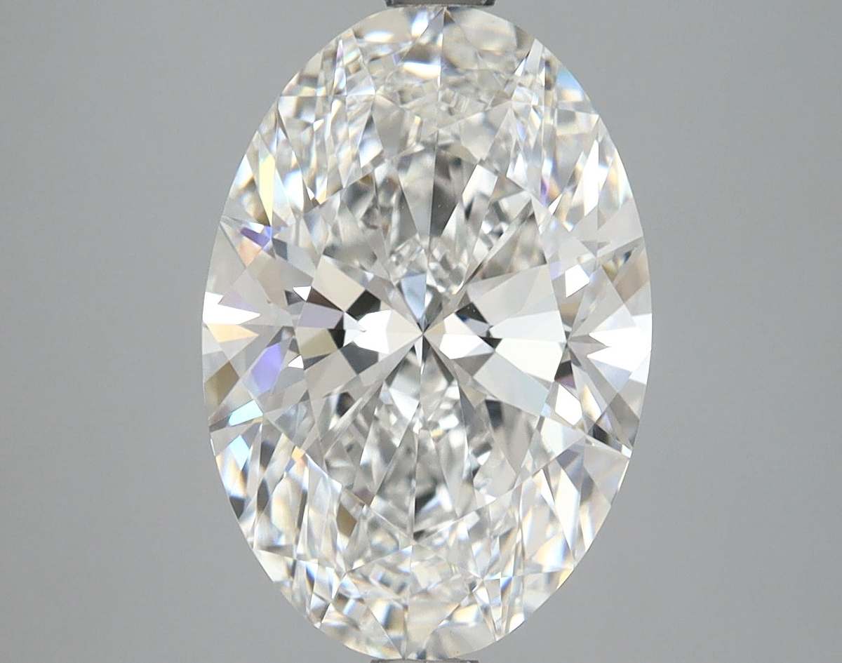 4.10 Carat Oval Shaped, Ideal Cut, E Color, VVS2 Clarity, IGI Certified Lab Grown Diamond