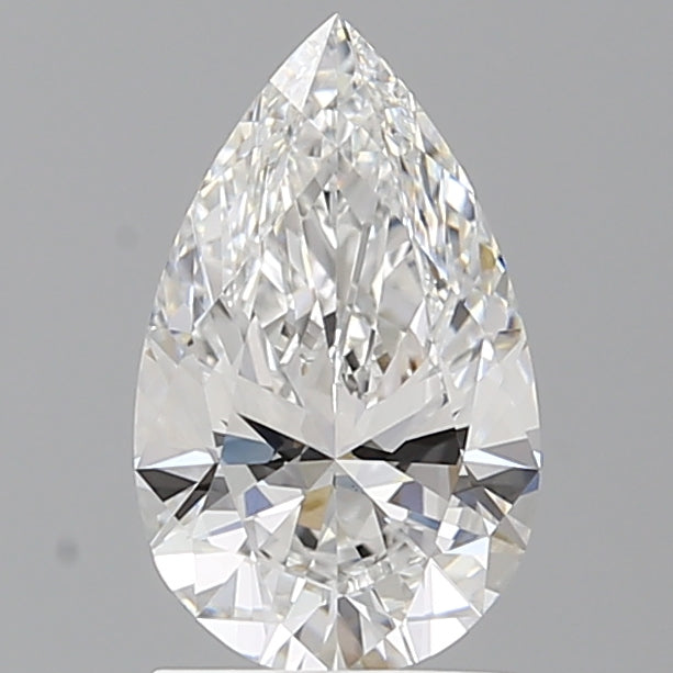 1.60 Carat Pear Shaped, Ideal Cut, E Color, VVS2 Clarity, IGI Certified Lab Grown Diamond