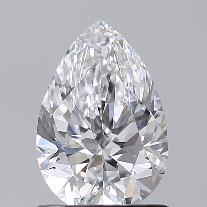 1.01 Carat Pear Shaped, Very Good Cut, D Color, VVS2 Clarity, IGI Certified Lab Grown Diamond