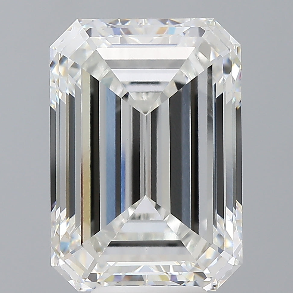 8.05 Carat Emerald Shaped, Ideal Cut, F Color, VVS2 Clarity, IGI Certified Lab Grown Diamond