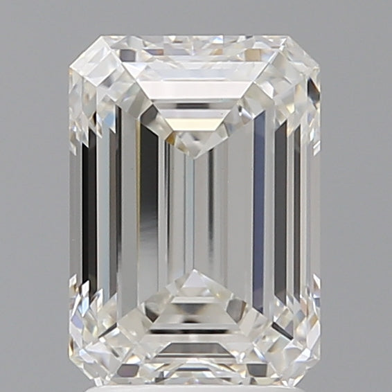 2.53 Carat Emerald Shaped, Ideal Cut, F Color, VVS2 Clarity, IGI Certified Lab Grown Diamond