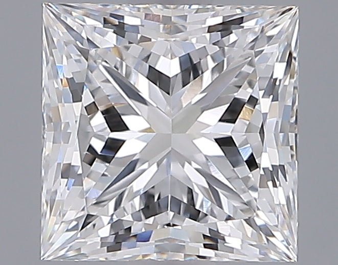2.04 Carat Princess Shaped, Ideal Cut, E Color, VVS1 Clarity, IGI Certified Lab Grown Diamond