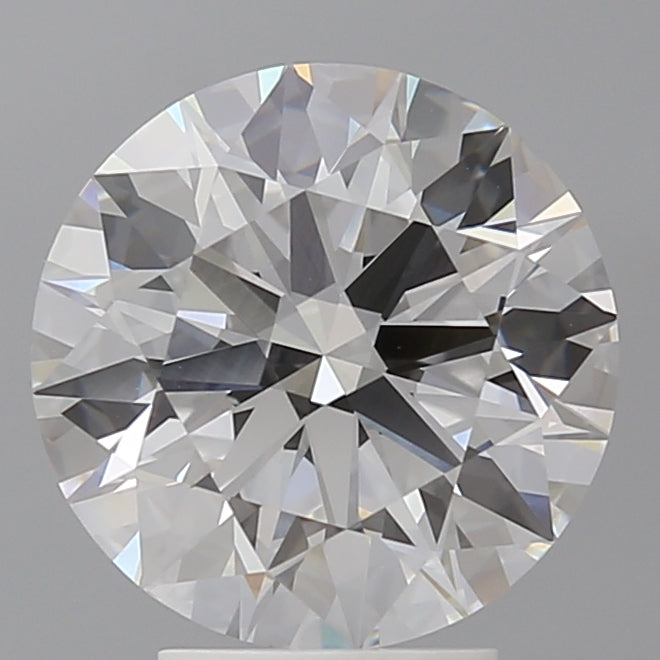 4.09 Carat Round Shaped, Ideal Cut, E Color, VVS2 Clarity, IGI Certified Lab Grown Diamond