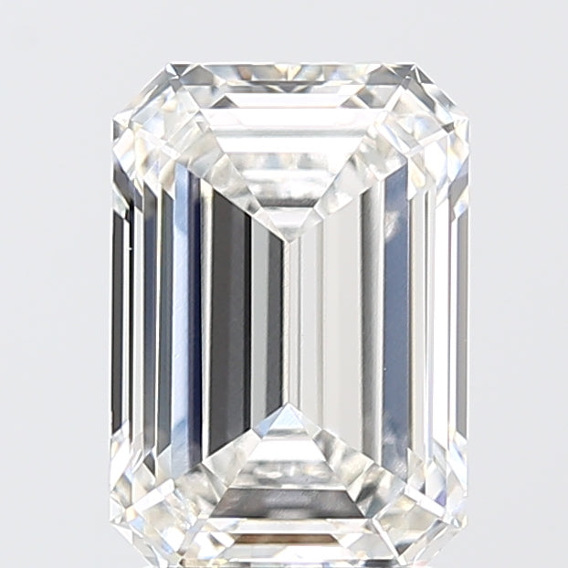3.10 Carat Emerald Shaped, Ideal Cut, F Color, VVS2 Clarity, IGI Certified Lab Grown Diamond