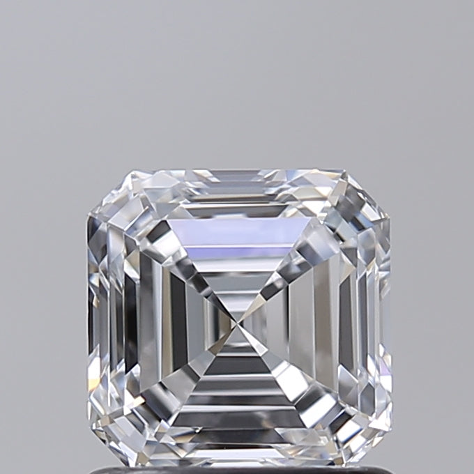1.00 Carat Asscher Shaped, Very Good Cut, D Color, VVS1 Clarity, IGI Certified Lab Grown Diamond