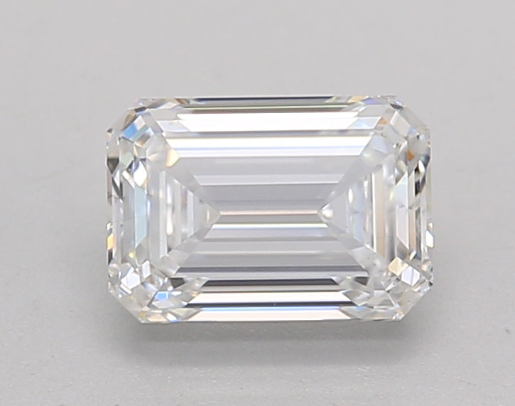 1.10 Carat Emerald Shaped, Ideal Cut, F Color, VS2 Clarity, GIA Certified Lab Grown Diamond